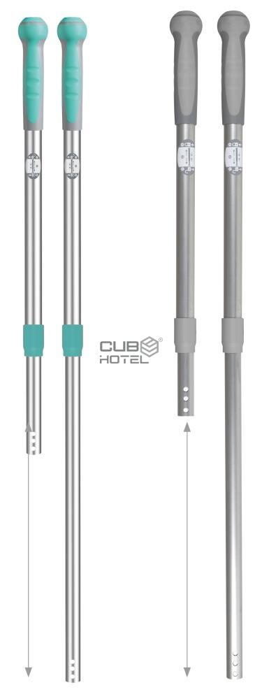 Mini telescopic gray handle
